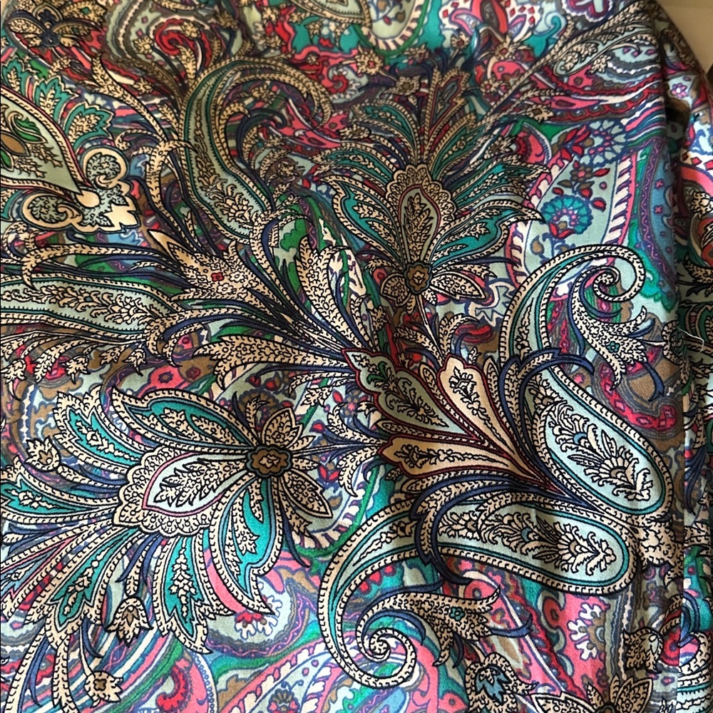 Talbots Colorful Paisley Print Skirt - Picture 7 of 7